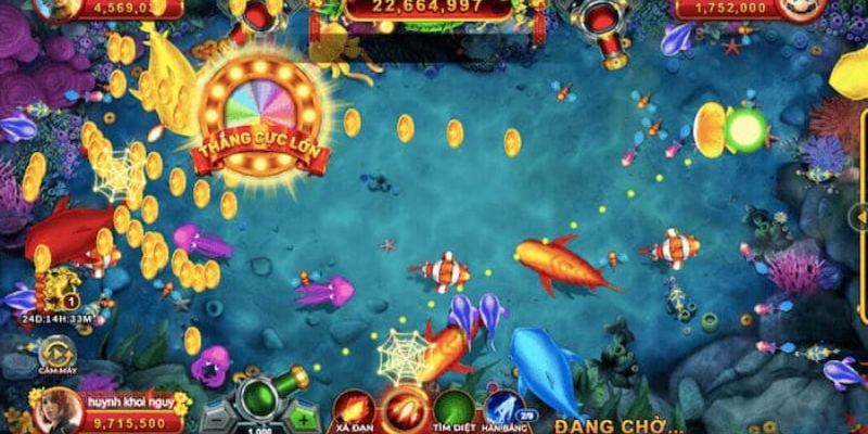 Giao diện sau khi tải game bắn cá về máy